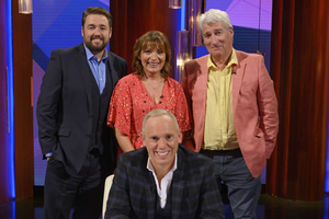 The Rob Rinder Verdict. Image shows from L to R: Jason Manford, Lorraine Kelly, Robert Rinder, Jeremy Paxman