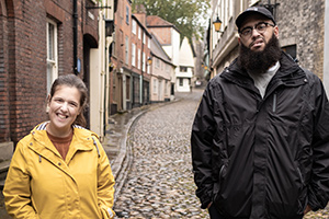 Trip Hazard: My Great British Adventure. Image shows from L to R: Rosie Jones, Jamali Maddix