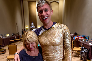 Russell Howard & Mum. Image shows from L to R: Ninette Howard, Russell Howard