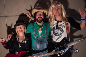 Russell Howard & Mum. Image shows from L to R: Ninette Howard, Tracii Guns, Russell Howard