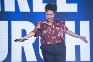 The Russell Howard Hour. Desiree Burch. Copyright: Avalon Television