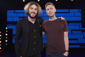 The Russell Howard Hour. Image shows from L to R: Seann Walsh, Russell Howard. Copyright: Avalon Television