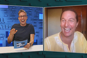 The Russell Howard Hour. Image shows from L to R: Russell Howard, Matthew McConaughey. Copyright: Avalon Television