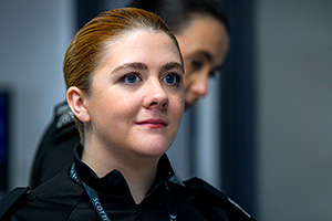 Scot Squad. PC Sharon McKelvie (Phoebe Connolly)