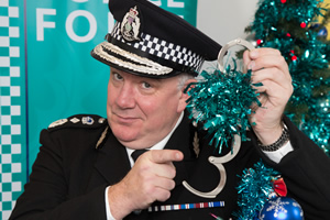 Scot Squad. Chief Commissioner Cameron Miekelson (Jack Docherty). Copyright: The Comedy Unit