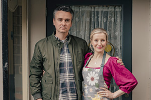 The Scotts. Image shows left to right: Henry Scott (Iain Connell), Laura Scott (Sharon Young)