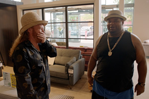 Shopping With Keith Lemon. Image shows from L to R: Leigh Francis, Big Narstie