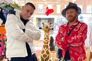 Shopping With Keith Lemon. Image shows from L to R: Aitch, Leigh Francis