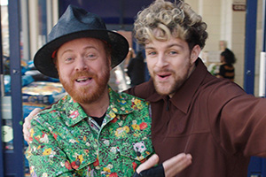 Shopping With Keith Lemon. Image shows left to right: Leigh Francis, Tom Grennan