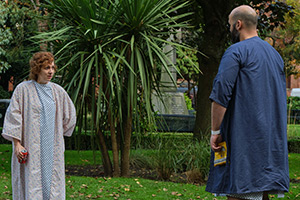 Significant Other. Image shows left to right: Anna (Katherine Parkinson), Sam (Youssef Kerkour)