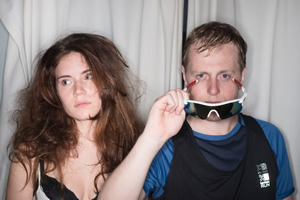 Sparebnb. Image shows from L to R: Sophie (Serena Jennings), Tom (Ewan Somer)