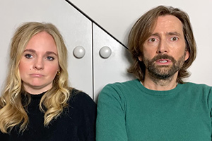 Staged. Image shows from L to R: Georgia (Georgia Tennant), David (David Tennant)