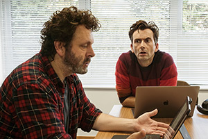 Staged. Image shows left to right: Michael (Michael Sheen), David (David Tennant)