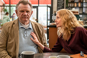 State Of The Union. Image shows from L to R: Scott (Brendan Gleeson), Ellen (Patricia Clarkson)