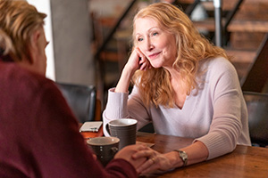 State Of The Union. Image shows from L to R: Scott (Brendan Gleeson), Ellen (Patricia Clarkson)