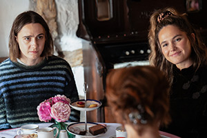Such Brave Girls. Image shows left to right: Josie (Kat Sadler), Billie (Lizzie Davidson)