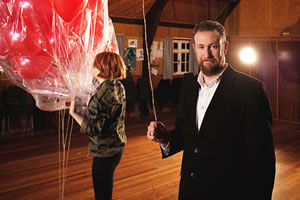 Taskmaster. Image shows from L to R: Alice Levine, Alex Horne. Copyright: Avalon Television