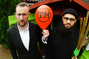 Taskmaster. Image shows from L to R: Alex Horne, Jamali Maddix. Copyright: Avalon Television