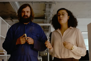 Rose Matafeo: Temp. Image shows from L to R: Mike (Joe Wilkinson), Rose (Rose Matafeo). Copyright: Avalon Television