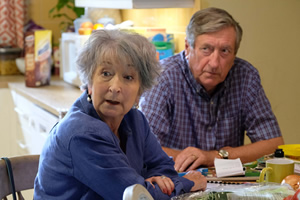 There She Goes. Image shows from L to R: Nana Anne (Jo Cameron Brown), Grandad John (Philip Jackson). Copyright: Merman