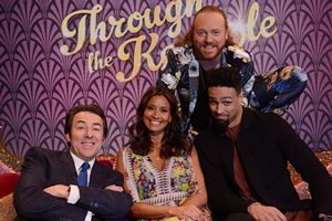 Through The Keyhole. Image shows from L to R: Jonathan Ross, Melanie Sykes, Leigh Francis, Ashley Banjo. Copyright: Talkback