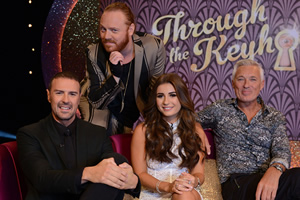 Through The Keyhole. Image shows from L to R: Paddy McGuinness, Leigh Francis, Dani Dyer, Martin Kemp. Copyright: Talkback