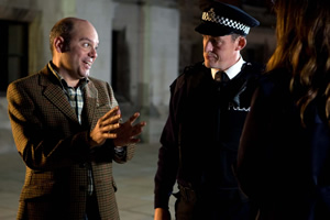 The Increasingly Poor Decisions Of Todd Margaret. Image shows from L to R: Todd Margaret (David Cross), Police Officer (Dominic Coleman). Copyright: RDF Television / Merman