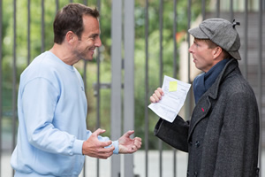 The Increasingly Poor Decisions Of Todd Margaret. Image shows from L to R: Brent Wilts (Will Arnett), Doug Whitney (Jack McBrayer). Copyright: RDF Television / Merman