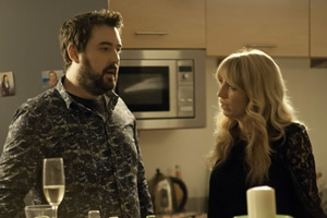 Uncle. Image shows from L to R: Andy (Nick Helm), Sam (Daisy Haggard). Copyright: Baby Cow Productions