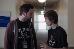 Uncle. Image shows from L to R: Andy (Nick Helm), Errol (Elliot Speller-Gillott). Copyright: Baby Cow Productions