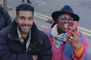 Unhinged. Image shows left to right: Mike (Kirk Flash), Mum (Ninia Benjamin)