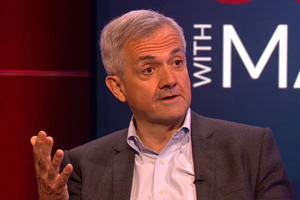 Unspun With Matt Forde. Chris Huhne. Copyright: Avalon Television