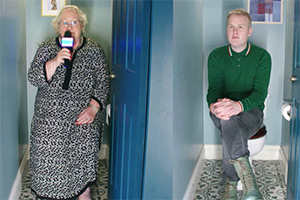 V.I.Pees. Image shows left to right: Jackie Weaver, Josh Jones