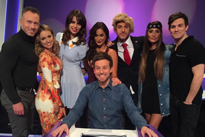 Virtually Famous. Image shows from L to R: James Jordan, Ola Jordan, Ellie Taylor, Vicky Pattison, Chris Ramsey, Seann Walsh, Megan McKenna, Will Best