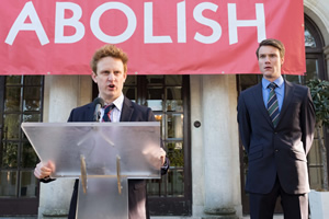 The Windsors. Image shows from L to R: Harry (Richard Goulding), Wills (Hugh Skinner)