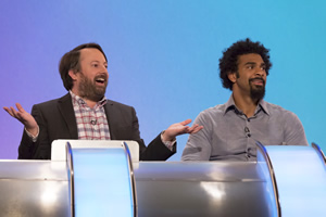 Would I Lie To You?. Image shows from L to R: David Mitchell, David Haye. Copyright: Zeppotron