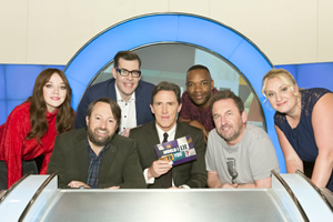 Would I Lie To You?. Image shows from L to R: Diane Morgan, David Mitchell, Richard Osman, Rob Brydon, Rory Reid, Lee Mack, Daisy May Cooper. Copyright: Zeppotron