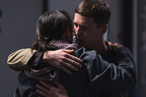 Wreck. Image shows left to right: Vivian Lim (Thaddea Graham), Jamie Walsh (Oscar Kennedy)