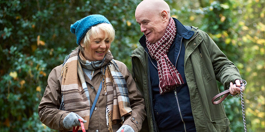 23 Walks. Image shows from L to R: Fern (Alison Steadman), Dave (Dave Johns)