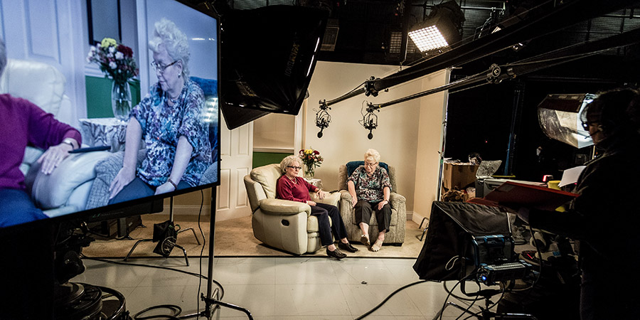 French And Saunders. Image shows from L to R: Jennifer Saunders, Dawn French. Copyright: BBC