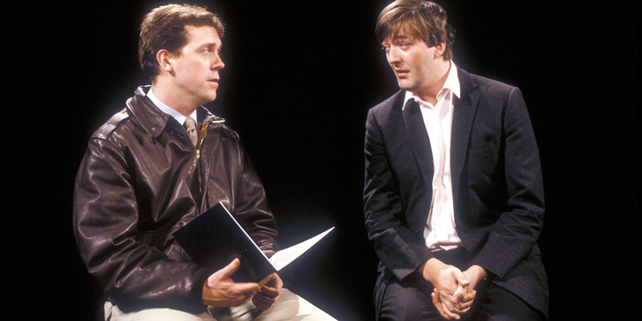 A Bit Of Fry & Laurie. Image shows from L to R: Hugh Laurie, Stephen Fry. Copyright: BBC
