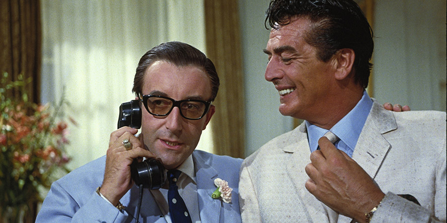 After The Fox. Image shows from L to R: Aldo 'The Fox' Vanucci (Peter Sellers), Tony Powell (Victor Mature). Copyright: Metro-Goldwyn-Mayer