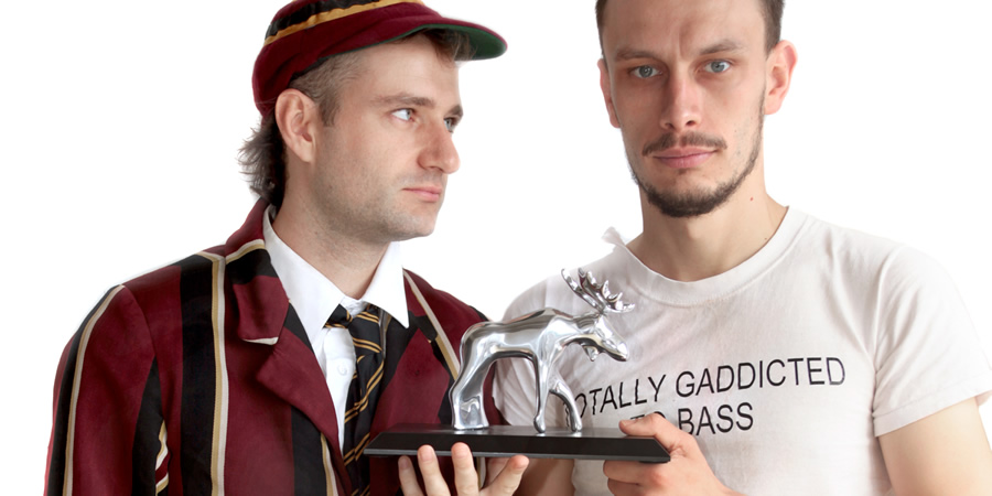 Waiting For Gaddot, winners of The Amused Moose Comedy Award 2015. Image shows from L to R: Ben Target, Richard Gadd