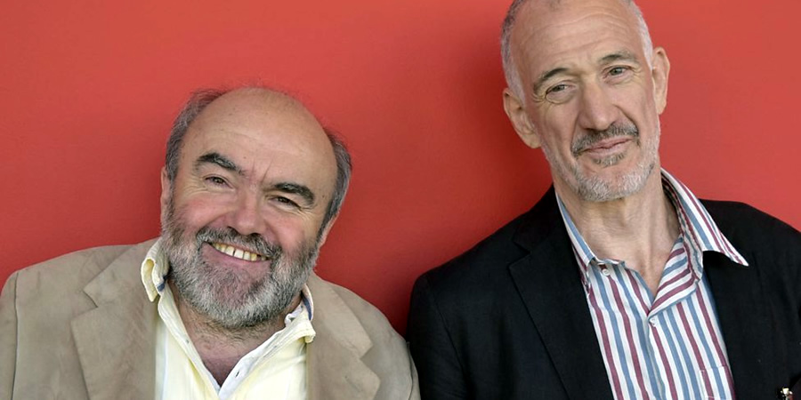 Image shows from L to R: Andy Hamilton, Guy Jenkin