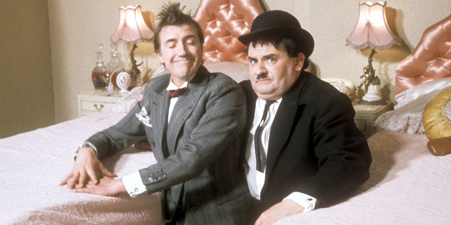 Another Fine Mess. Image shows from L to R: Sydney Jefferson (Roy Castle), Harry Norvel (Ronnie Barker). Copyright: BBC