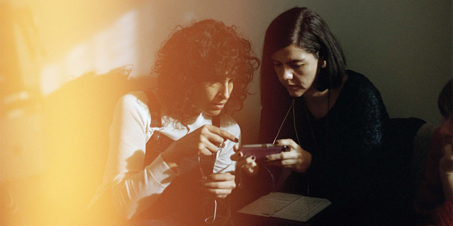 The Bisexual. Image shows from L to R: Leila (Desiree Akhavan), Cecilia Frugiuele