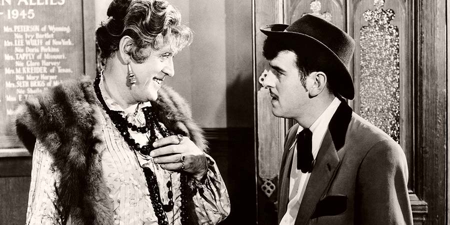 Blue Murder At St. Trinian's. Image shows from L to R: Miss Fritton (Alastair Sim), Flash Harry (George Cole). Copyright: John Harvel Productions / STUDIOCANAL