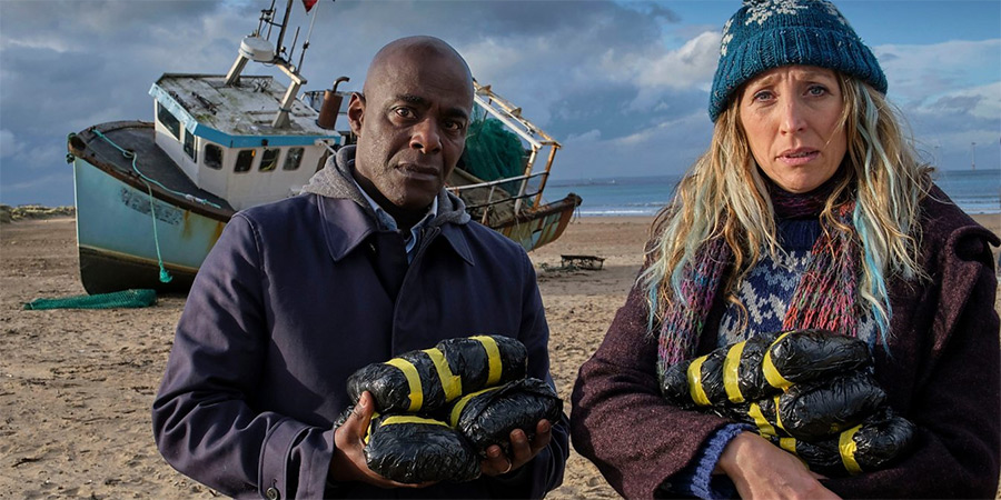 Boat Story. Image shows left to right: Samuel (Paterson Joseph), Janet (Daisy Haggard)
