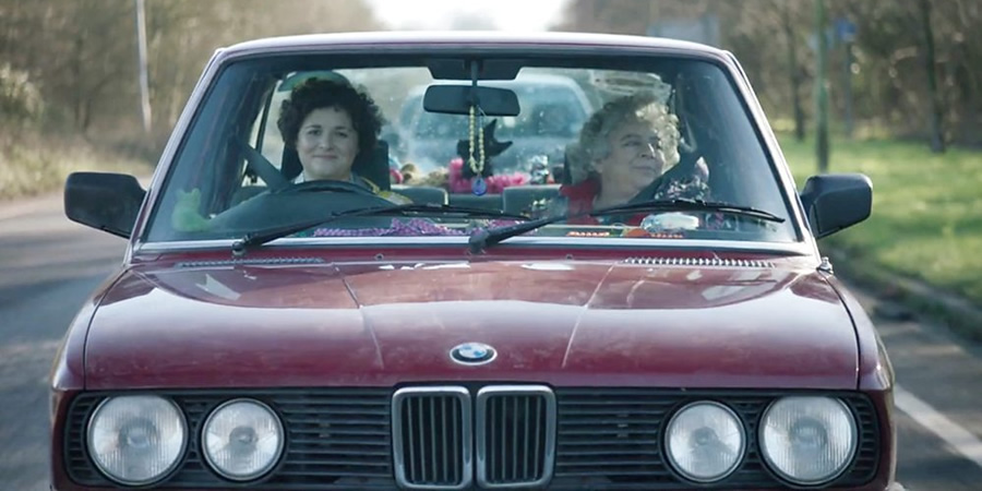 Bucket. Image shows from L to R: Fran (Frog Stone), Mim (Miriam Margolyes)