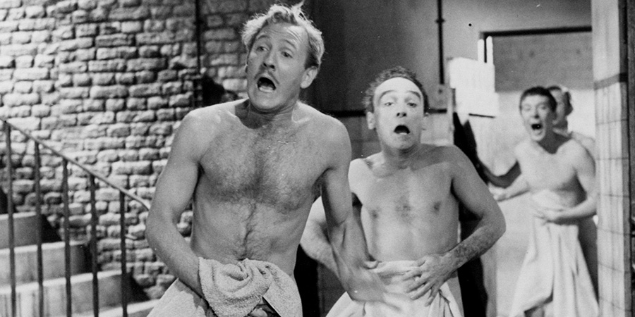 Carry On, Constable. Image shows left to right: Constable Tom Potter (Leslie Phillips), Constable Charlie Constable (Kenneth Connor), Constable Benson (Kenneth Williams). Credit: STUDIOCANAL